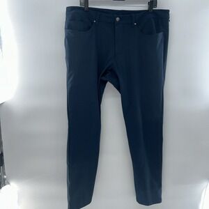 Lululemon Mens Navy Blue ABC Classic Fit pants sz 38x29